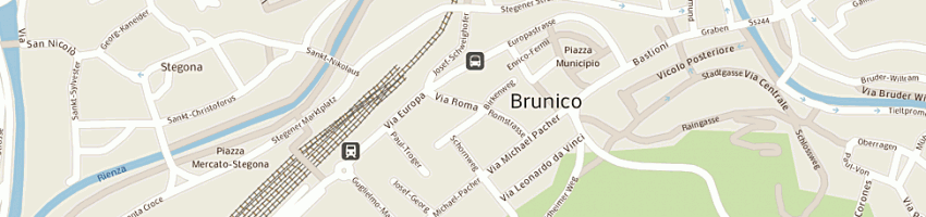 Mappa della impresa autoscuola drei zinnen (srl) a BRUNICO