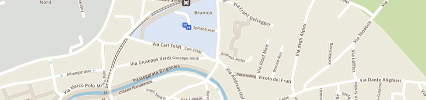 Mappa della impresa klammsteiner klaus a BRUNICO