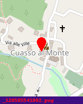 posizione della BAR RISTORANTE LA VECCHIA LOCANDA DI ARTUSO-BRUSA e C SNC