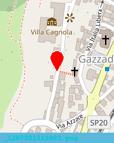 posizione della VILLA CAGNOLA