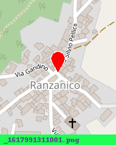 posizione della PARROCCHIA DI RANZANICO