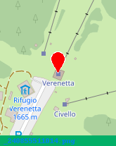 posizione della ALBERGO RISTORANTE RIFUGIO VERENETTA