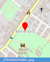 posizione della COMUNE DI MINERBIO PALAZZO MINERVA CENTRO MULTIMEDIALE