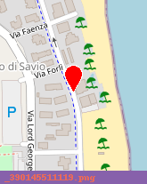 posizione della LIDO DI SAVIO HOTELS