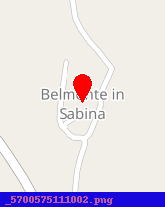 posizione della COMUNE DI BELMONTE IN SABINA