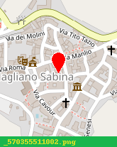 posizione della SABINA HOTEL SRL