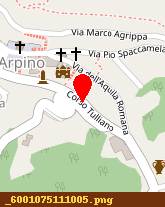 posizione della COMUNE DI ARPINO - BIBLIOTECA