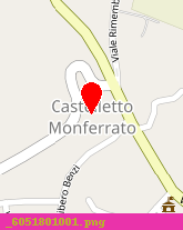 posizione della SCUOLA ELEMENTARE DI CASTELLETTO MONFERRATO