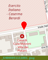 posizione della CASA DI CURA MALZONI VILLA PLATANI SPA