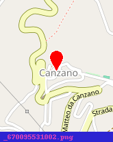 posizione della PIZZERIA TRATTORIA LA CANZANESE SAS