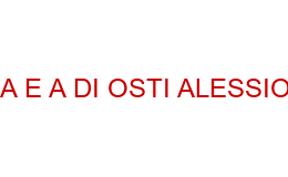 A e A DI OSTI ALESSIO FIRENZE