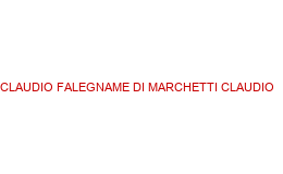 CLAUDIO FALEGNAME DI MARCHETTI CLAUDIO SALE MARASINO