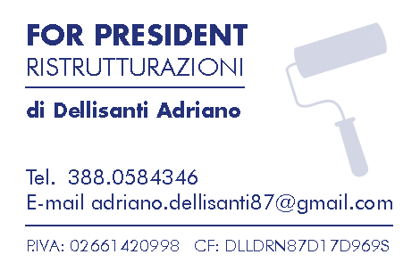 FOR PRESIDENT RISTRUTTURAZIONI DI DELLISANTI ADRIANO genova